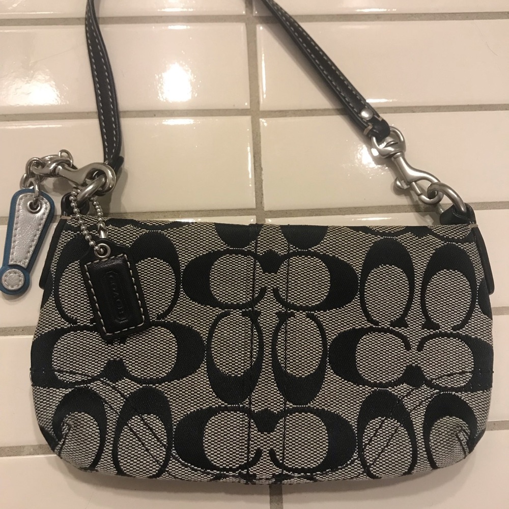 Coach Black Wristlet